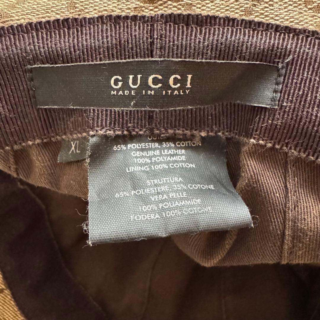 【美品】GUCCI グッチ GGキャンバス バケットハット 男女兼用 帽子
