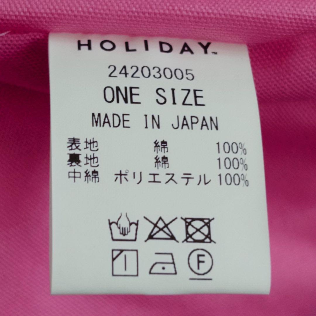 HOLIDAY フラワーキルティングビッグバッグ　未使用　タグ付き