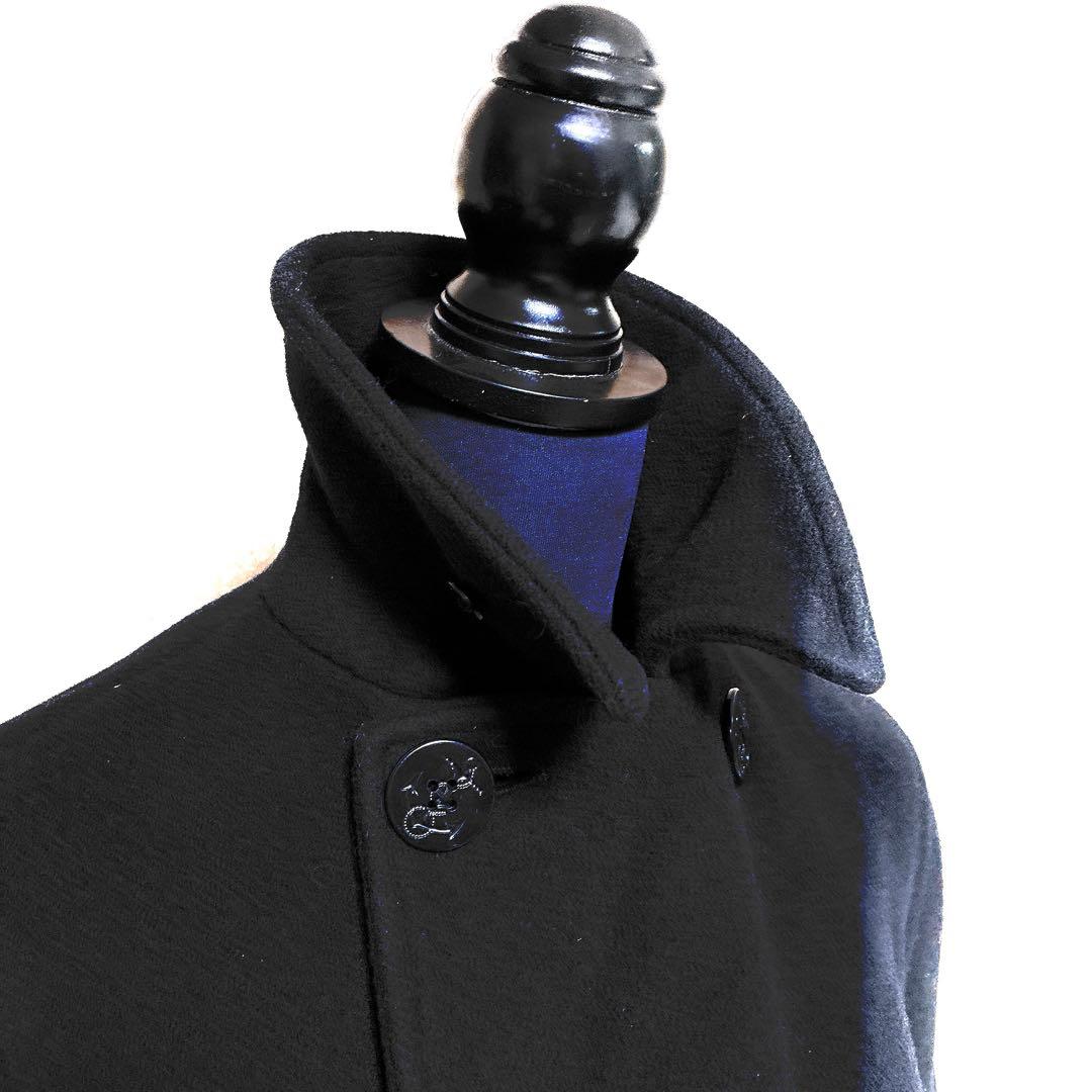 ラルフローレン　ピーコート　ダブルブレスト ウールコート　ブラック　ユニセックス