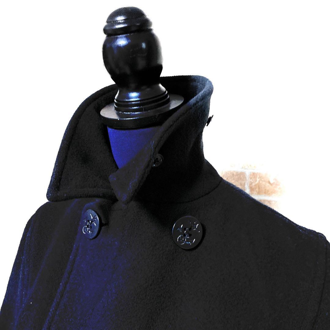 ラルフローレン　ピーコート　ダブルブレスト ウールコート　ブラック　ユニセックス