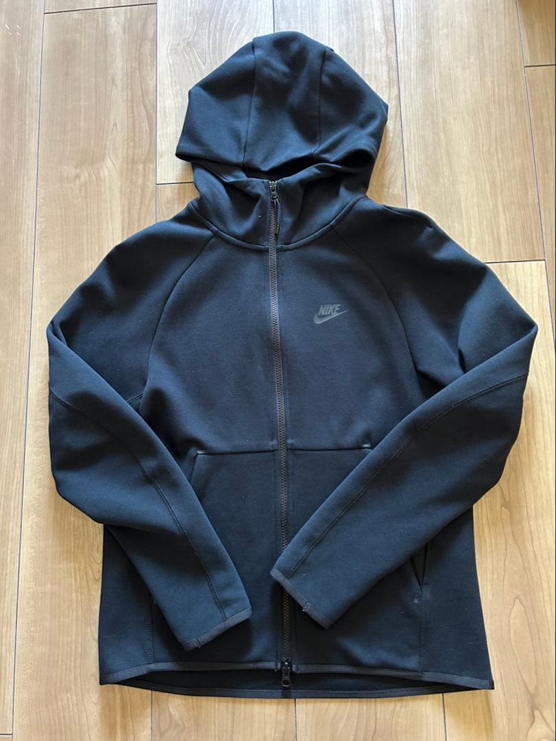 NIKE テックフリース フルジップパーカー ブラック Sサイズ