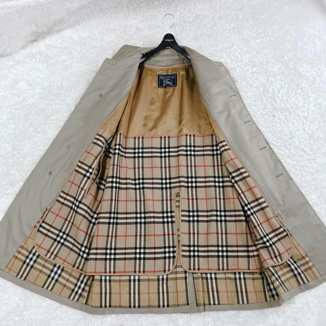 バーバリーズ✨ステンカラーコート ライナー ノバチェック ロング ベージュ M