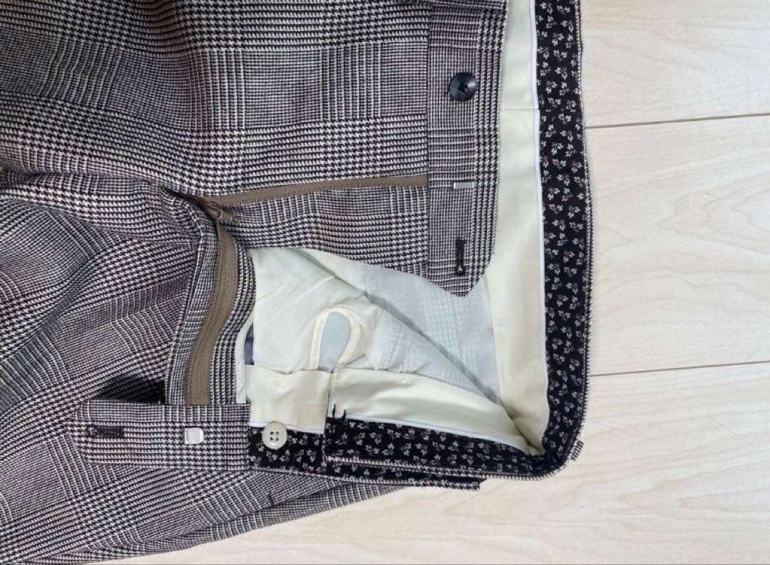 スーツセレクト/スーツ/グレンチェック/ウエストアジャスター/チェンジポケット