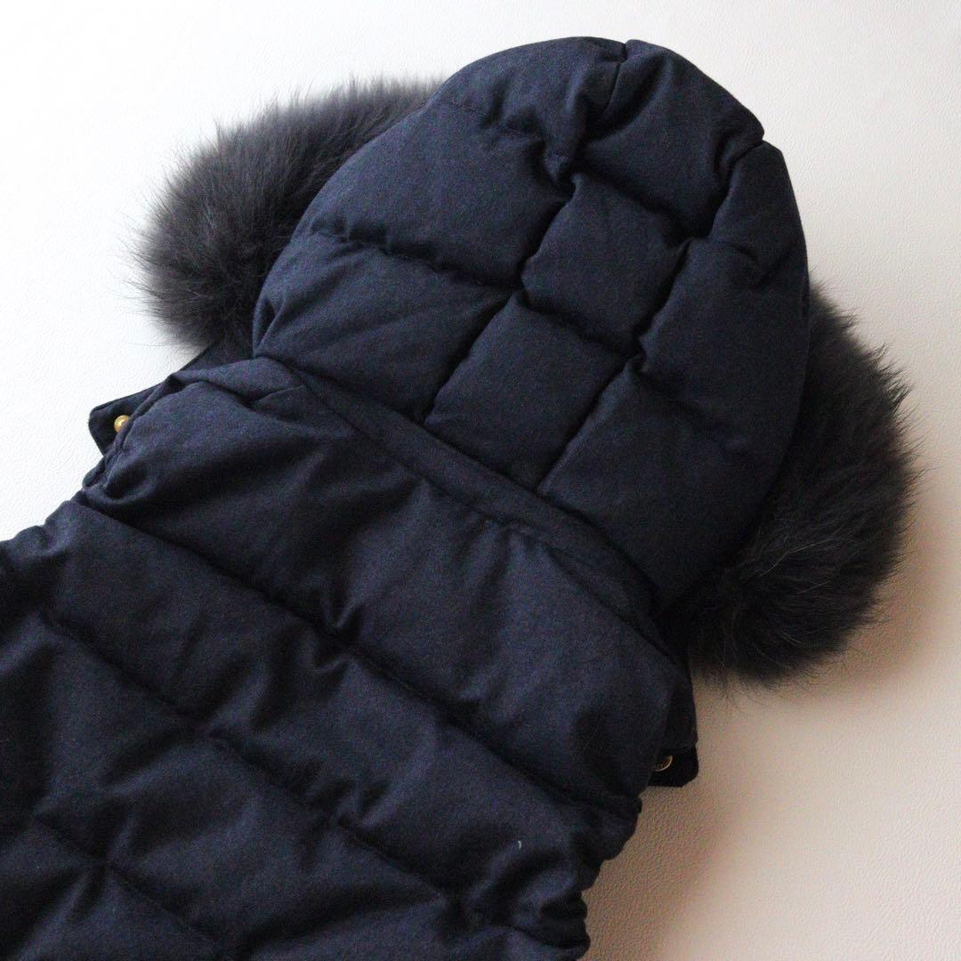 5356　タトラス　ダウンベスト ラクーンファー　S