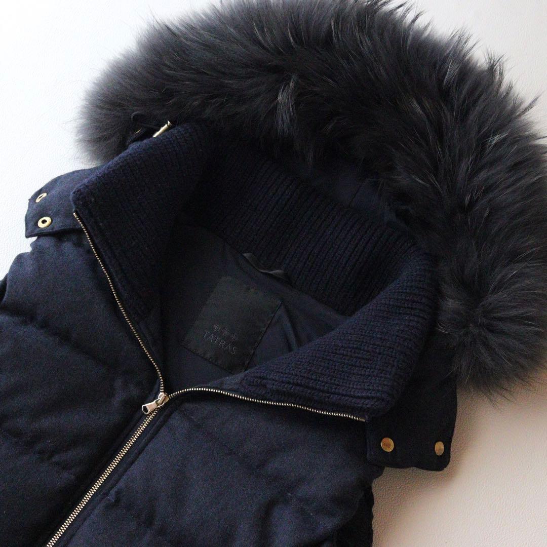 5356　タトラス　ダウンベスト ラクーンファー　S