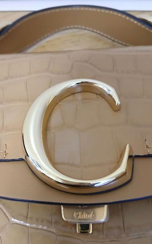 Chloe クロエ C 2WAY ミニレザーショルダーバッグ