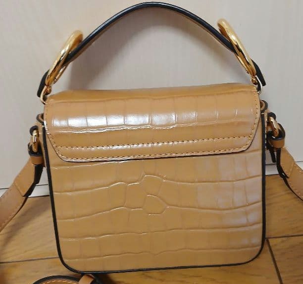 Chloe クロエ C 2WAY ミニレザーショルダーバッグ