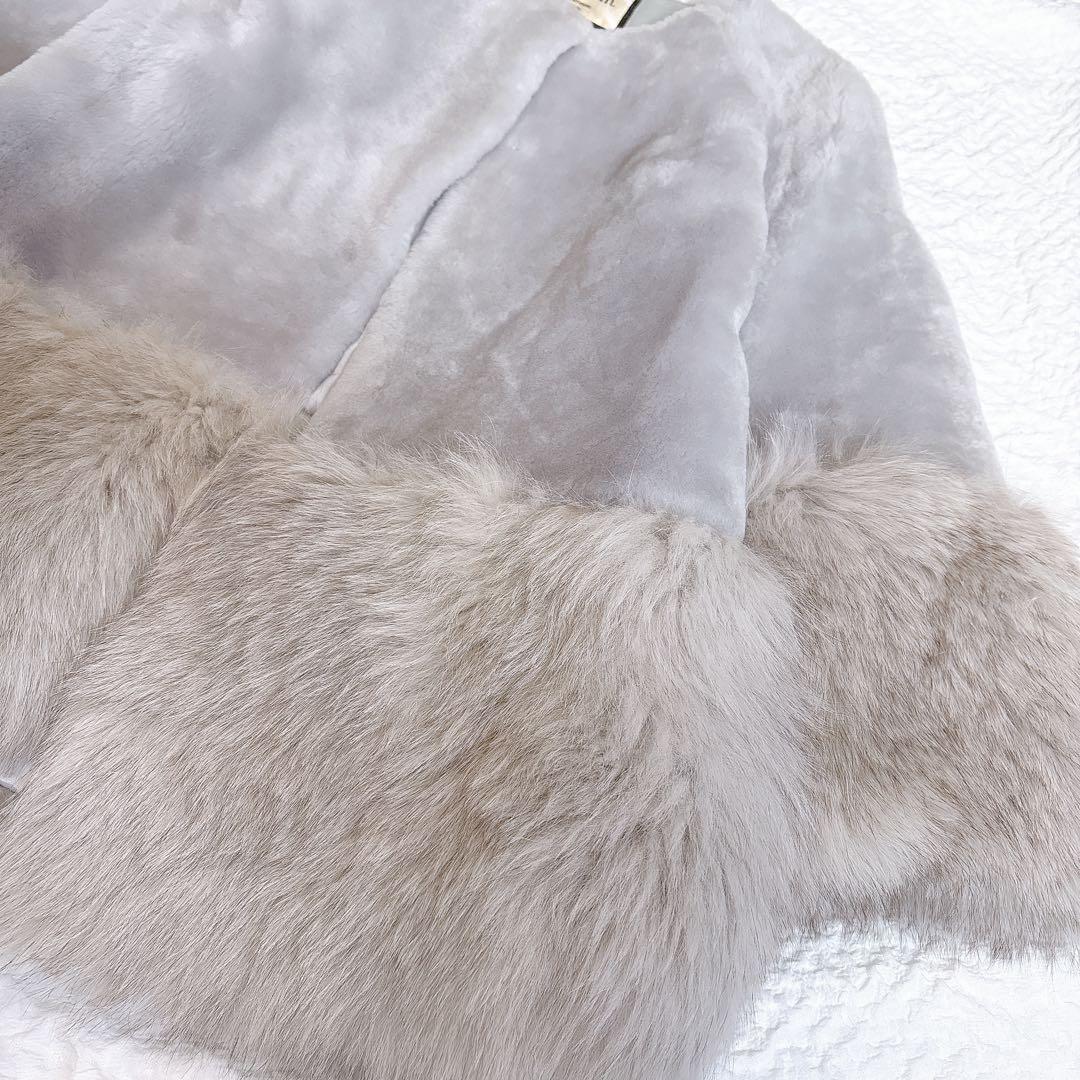 まき様✨人気完売品✨ダイアグラム　ムートンFOXファー　コート　ジャケット