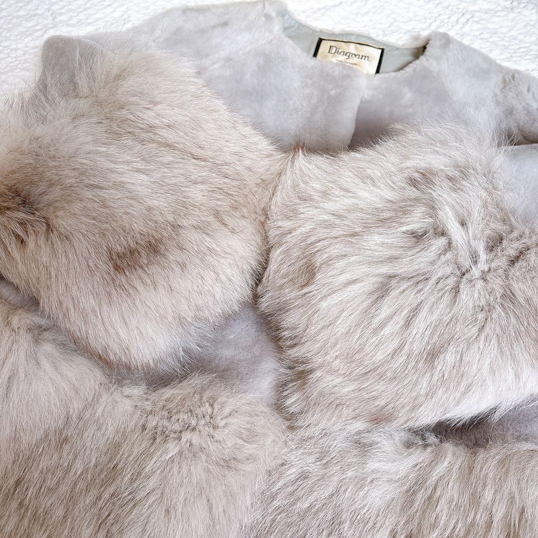 まき様✨人気完売品✨ダイアグラム　ムートンFOXファー　コート　ジャケット