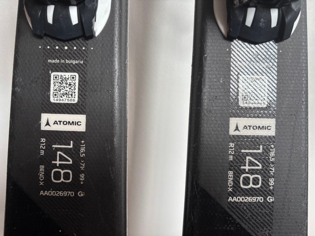 アトミック　スキー板　148 スノーポール105 セット　レディース