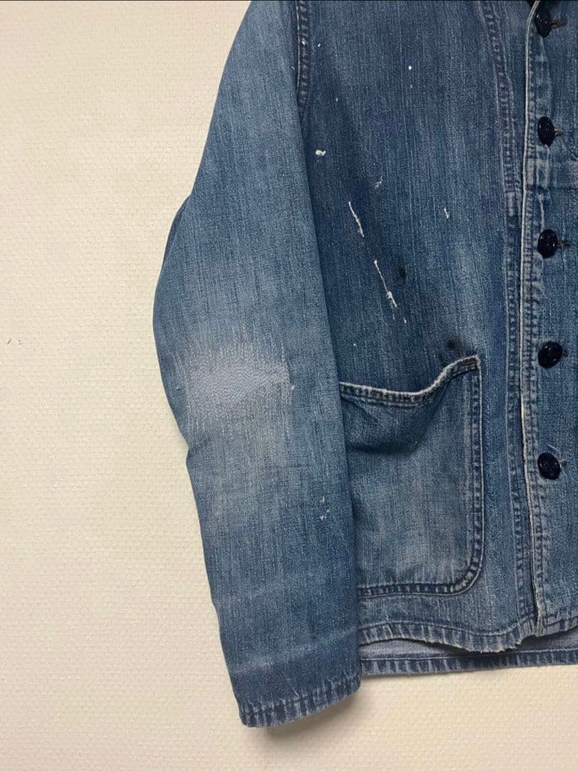 ジャケット・アウター 40s US Navy Shawl Collar Denim Jacket