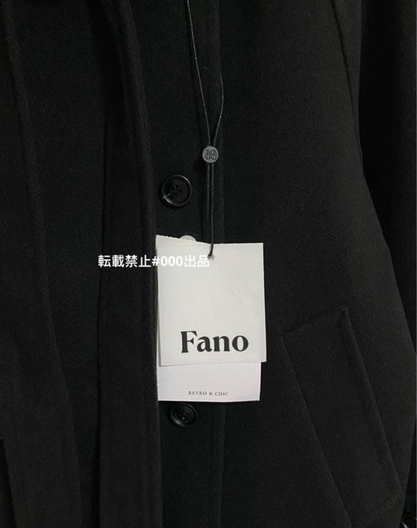 Fano Studios 2024AW ダブルブレスト リボンタイショートコート