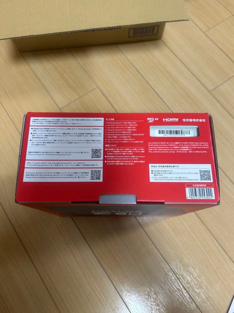 SWITCH2(日本語・国内専用)本体 sdカード256gb samsung製