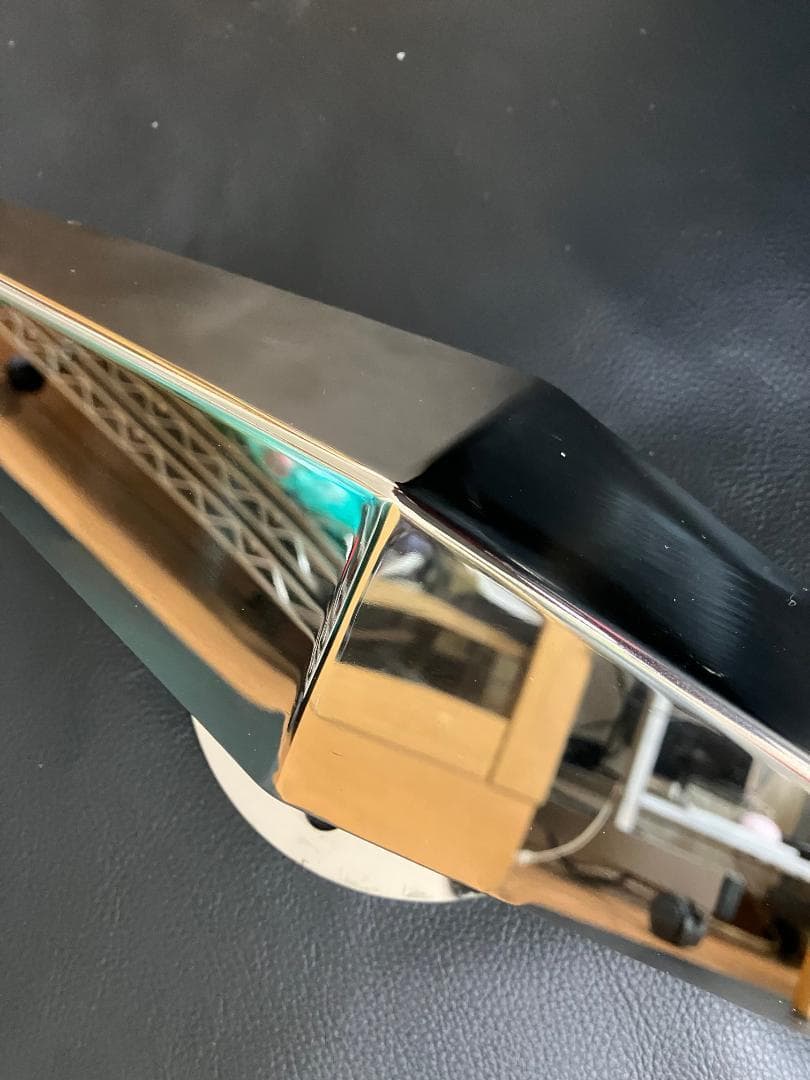 鏡面ステンレス製 大型低床車用 19.5インチ ホイール 一文字 スピンナー4個