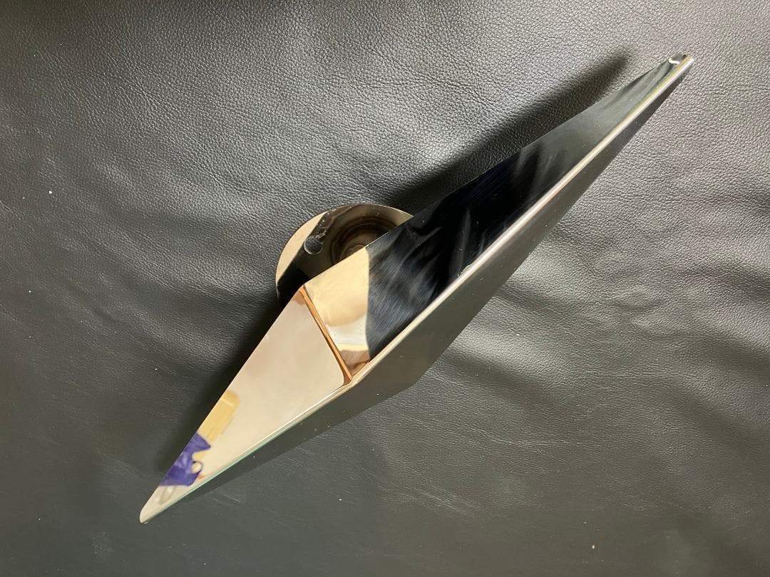 鏡面ステンレス製 大型低床車用 19.5インチ ホイール 一文字 スピンナー4個