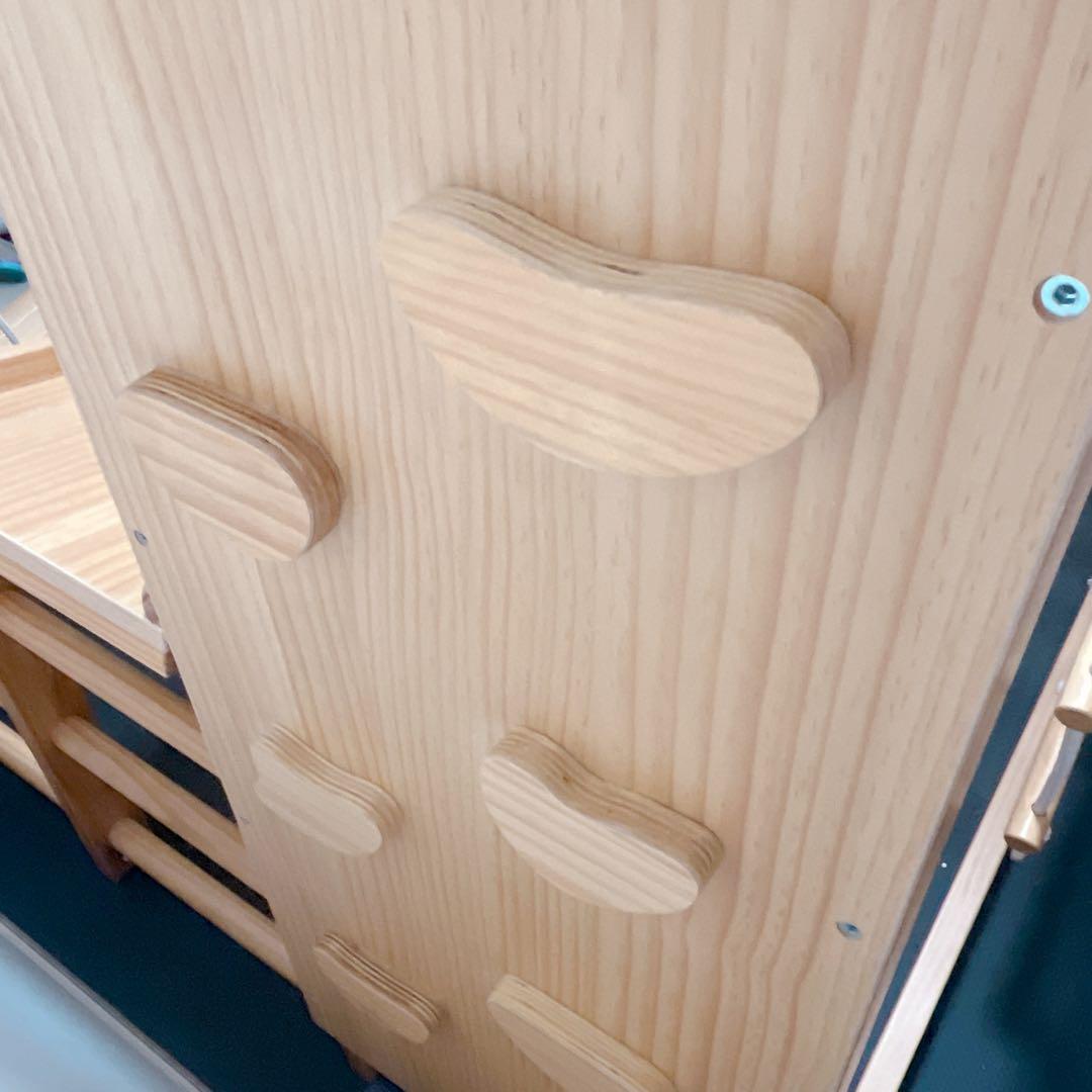 あいジャングルジム 天然木ブランコすべり台折りたたみ室内遊具ベビー 幼児