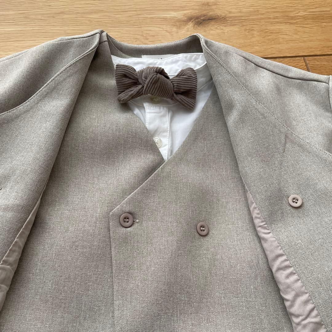 riziere 110cm 5点セット フォーマルスーツ ベージュ 男の子
