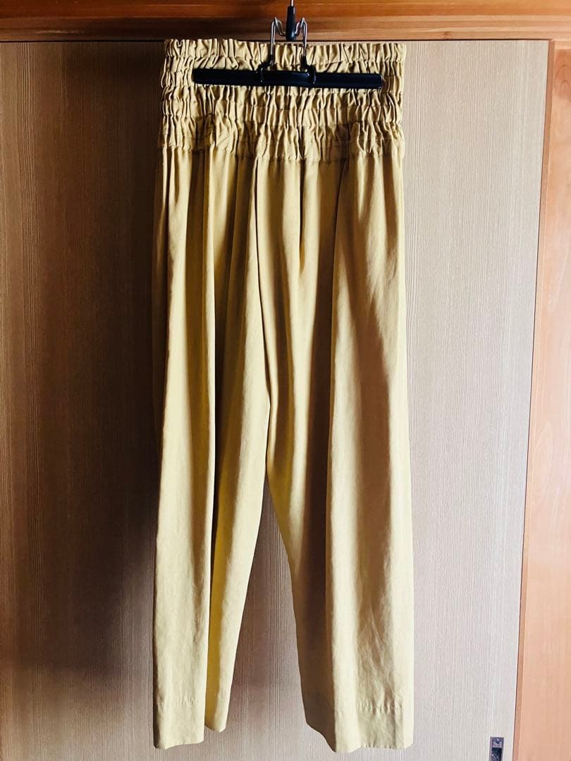 YAA！ マスタードイエローサルエルパンツ ウエストゴム