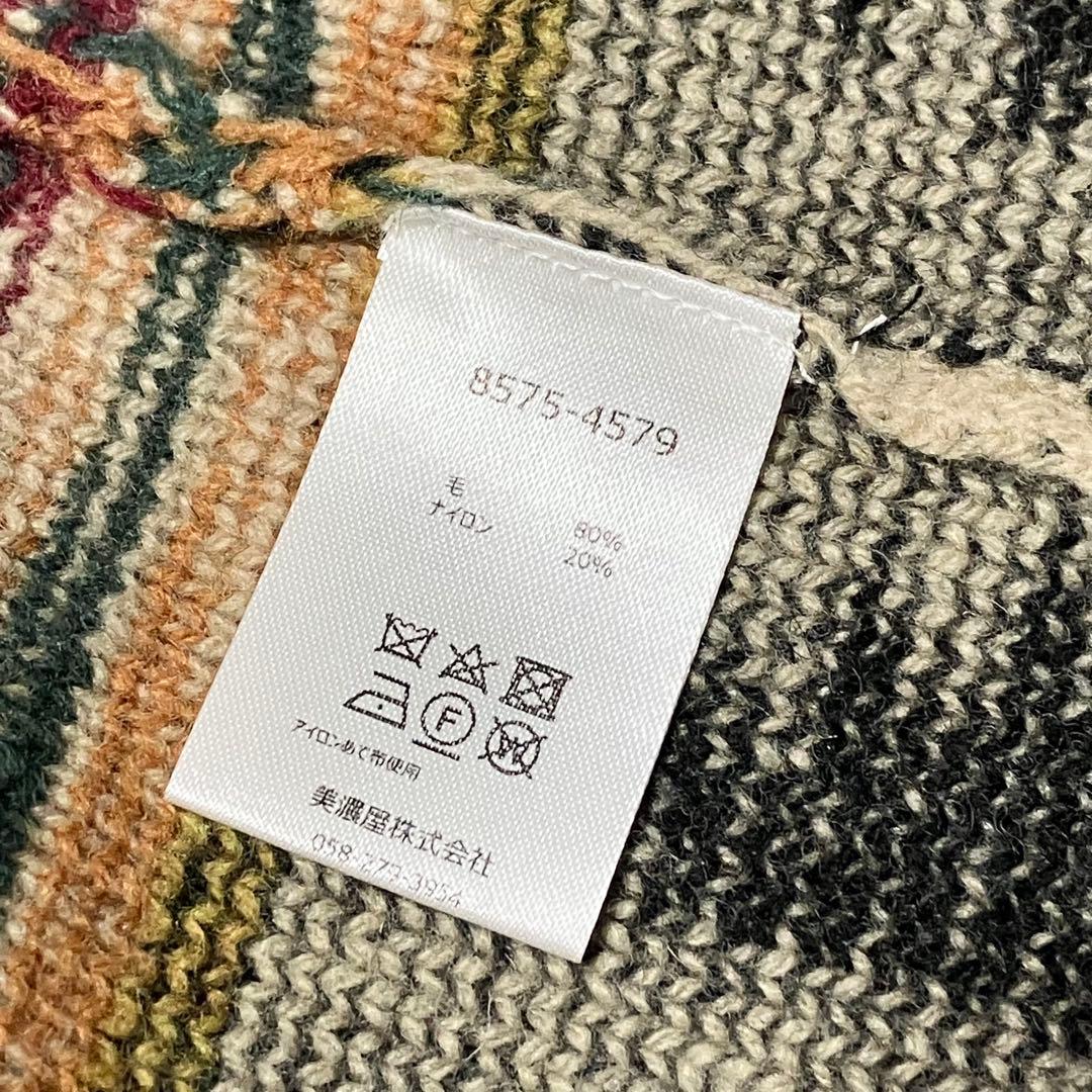 未使用級 PENDLETON ケープ ポンチョ カーディガン ネイティブ 装飾釦