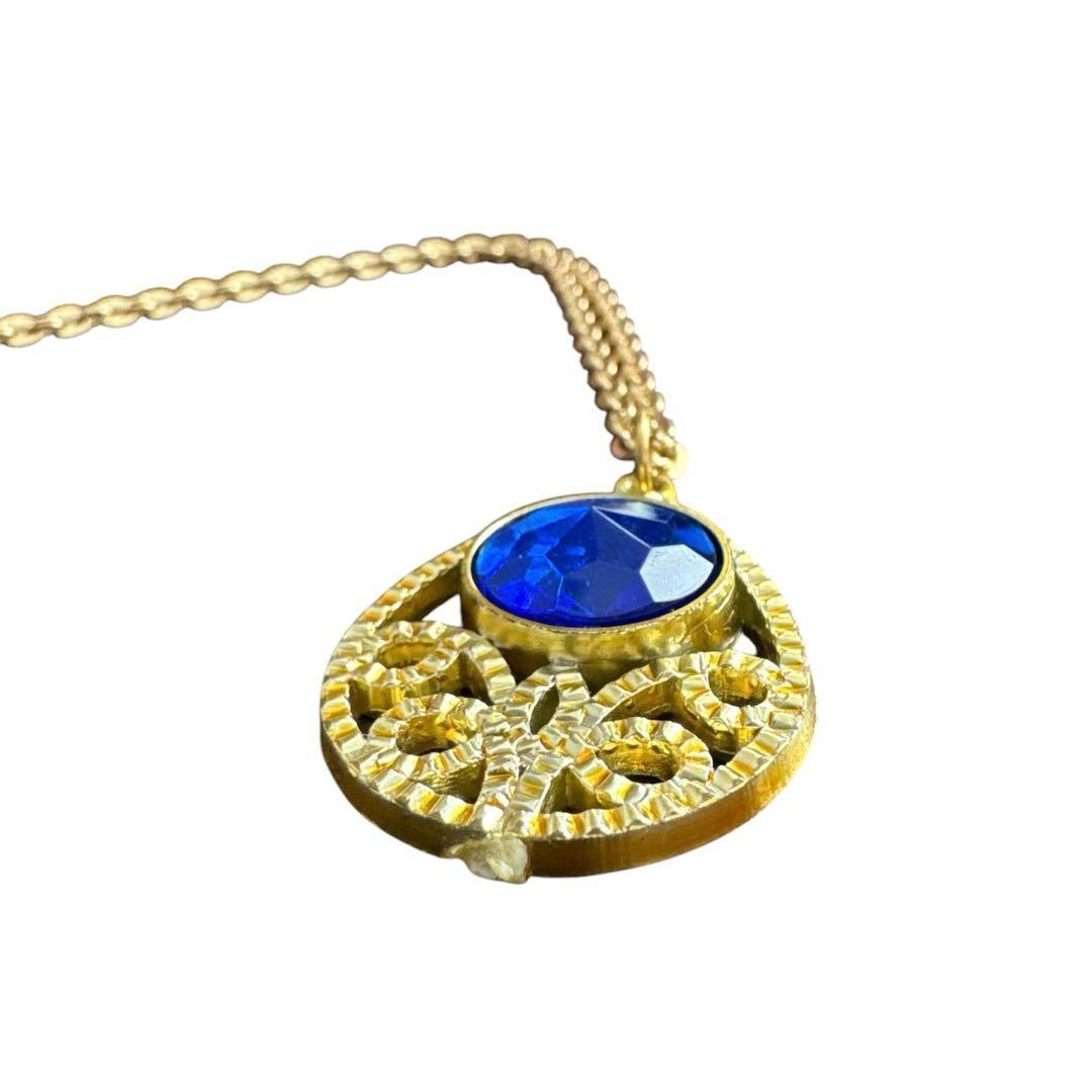 【平成レトロ】1990年代　セボンスター　ブルー　ネックレス　デッドストック