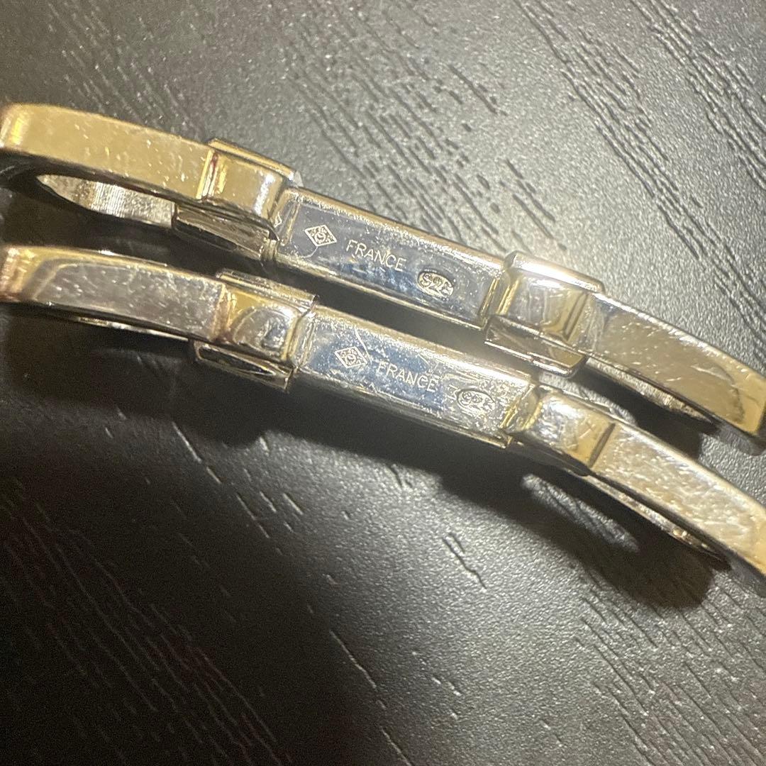 Cartier カルティエ　Ag925 スターリングシルバーカフス