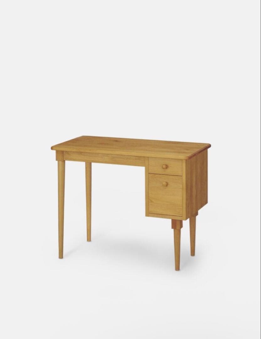 美品 COMO 90 デスク モモナチュラル 無垢 アルダー材