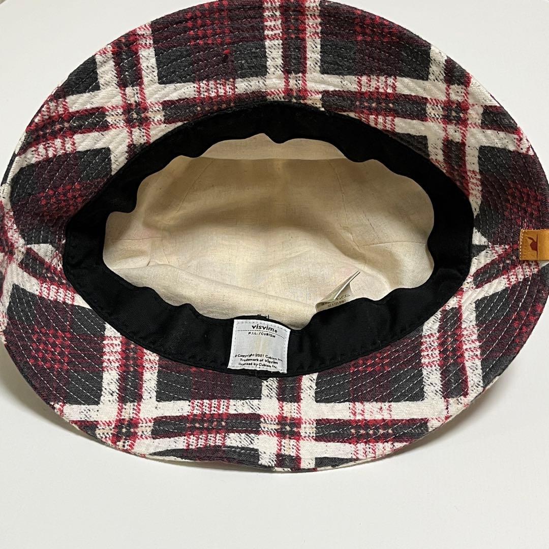 visvim チェック柄 バケットハット