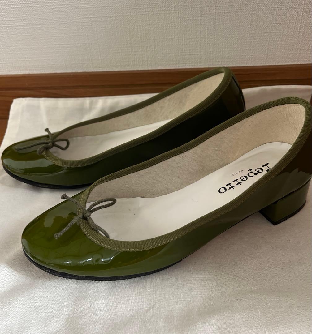 レペット/バレリーナ/グリーン/カーキ/39