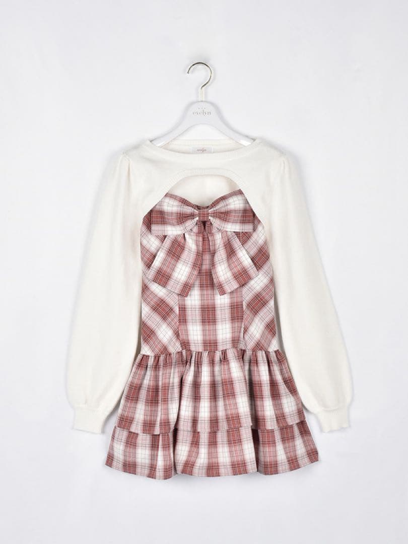 evelyn リボンボレロワンピース