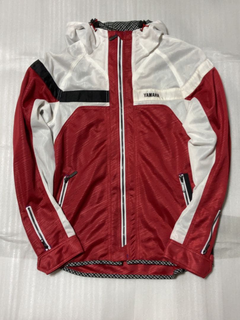 KUSHITANI バイクジャケット 赤/白 LL