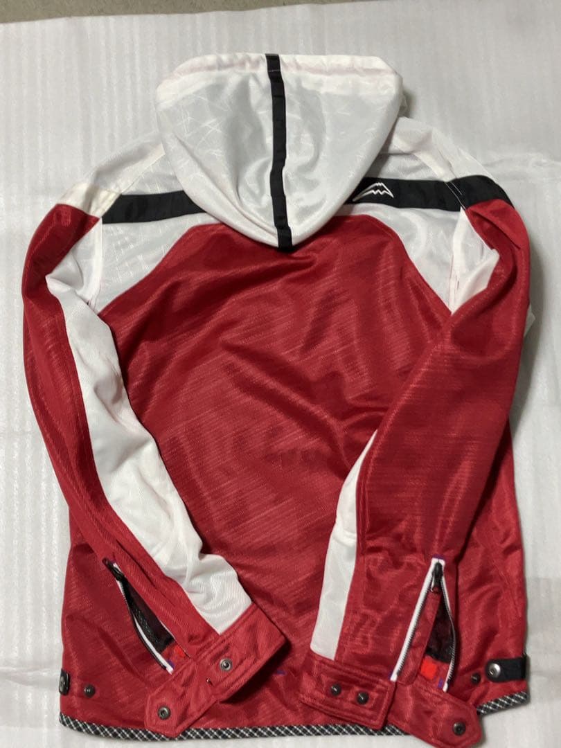 KUSHITANI バイクジャケット 赤/白 LL