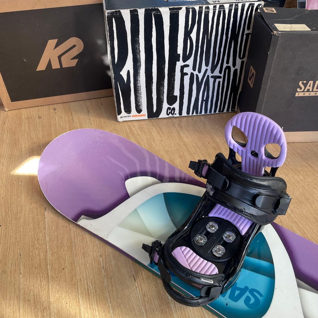 SALOMON×K2　サロモン　バインディング付　スノーボードセット