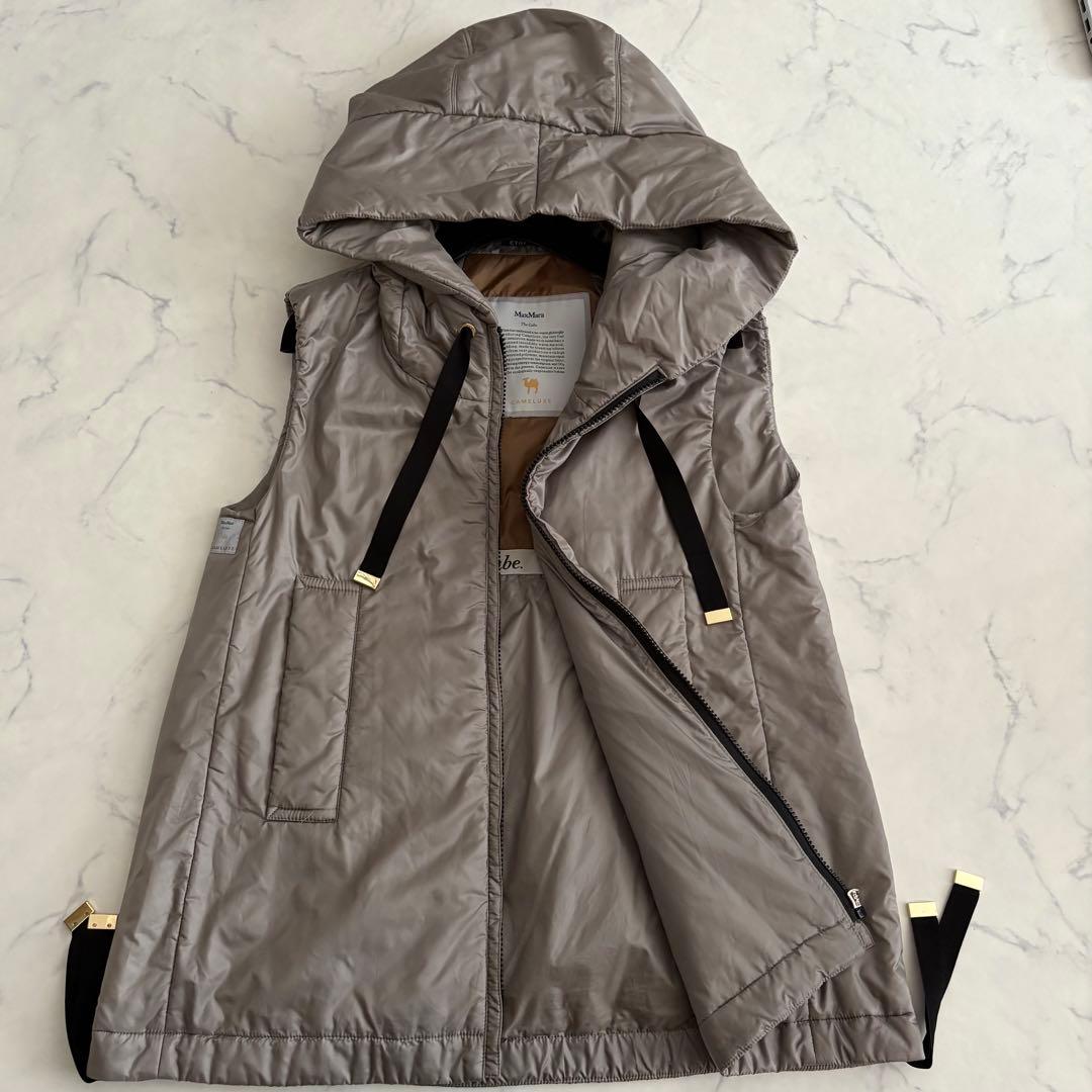 MaxMara The Cube CAMELUXE フード付き 中綿ベスト