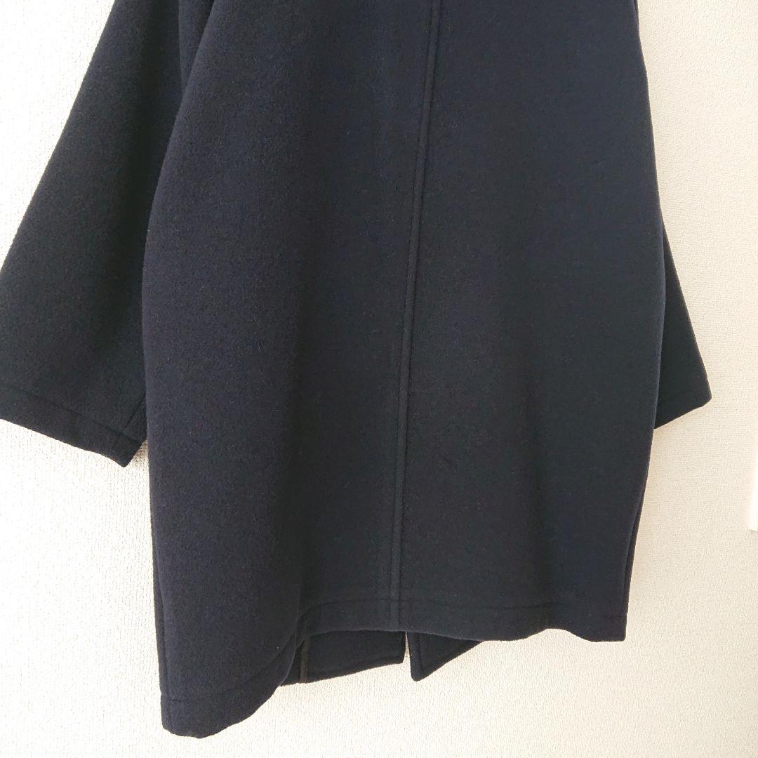 DANTON ダントン ライトパイル ウールモッサ カラーレス コート M