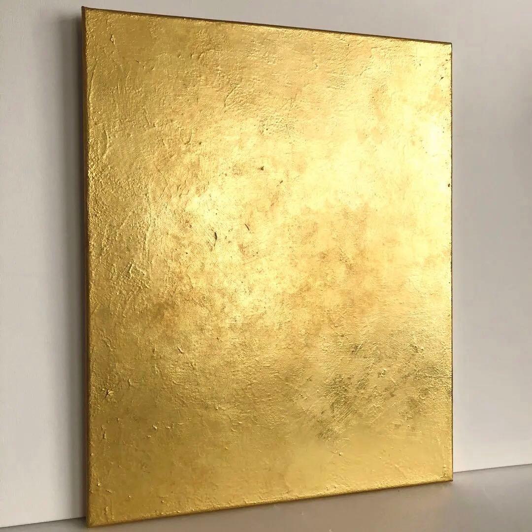 ゴールドアート＊テクスチャーアート抽象画アクリル画現代アート輝く光金箔絵画原画