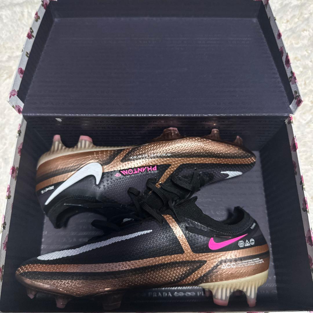 Nike Phantom 2 FG シューズ ブラック/ピンク 27cm