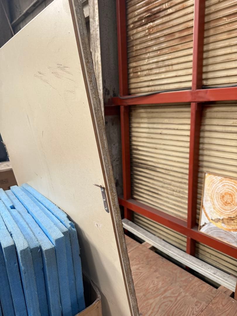 大型木製スタンドミラー