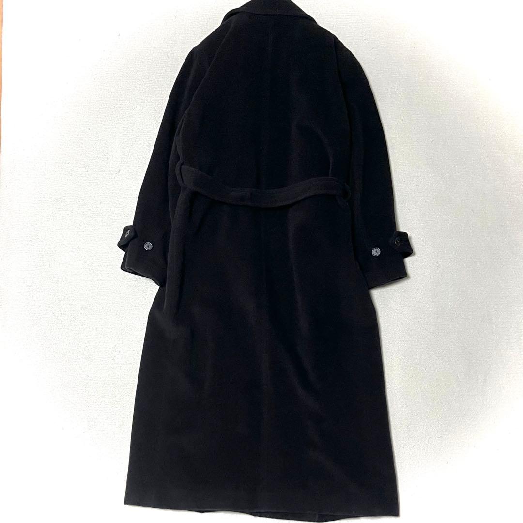 極美品 ラルフローレン ラップ コート ベルト付き アンゴラ混 女優襟 11号
