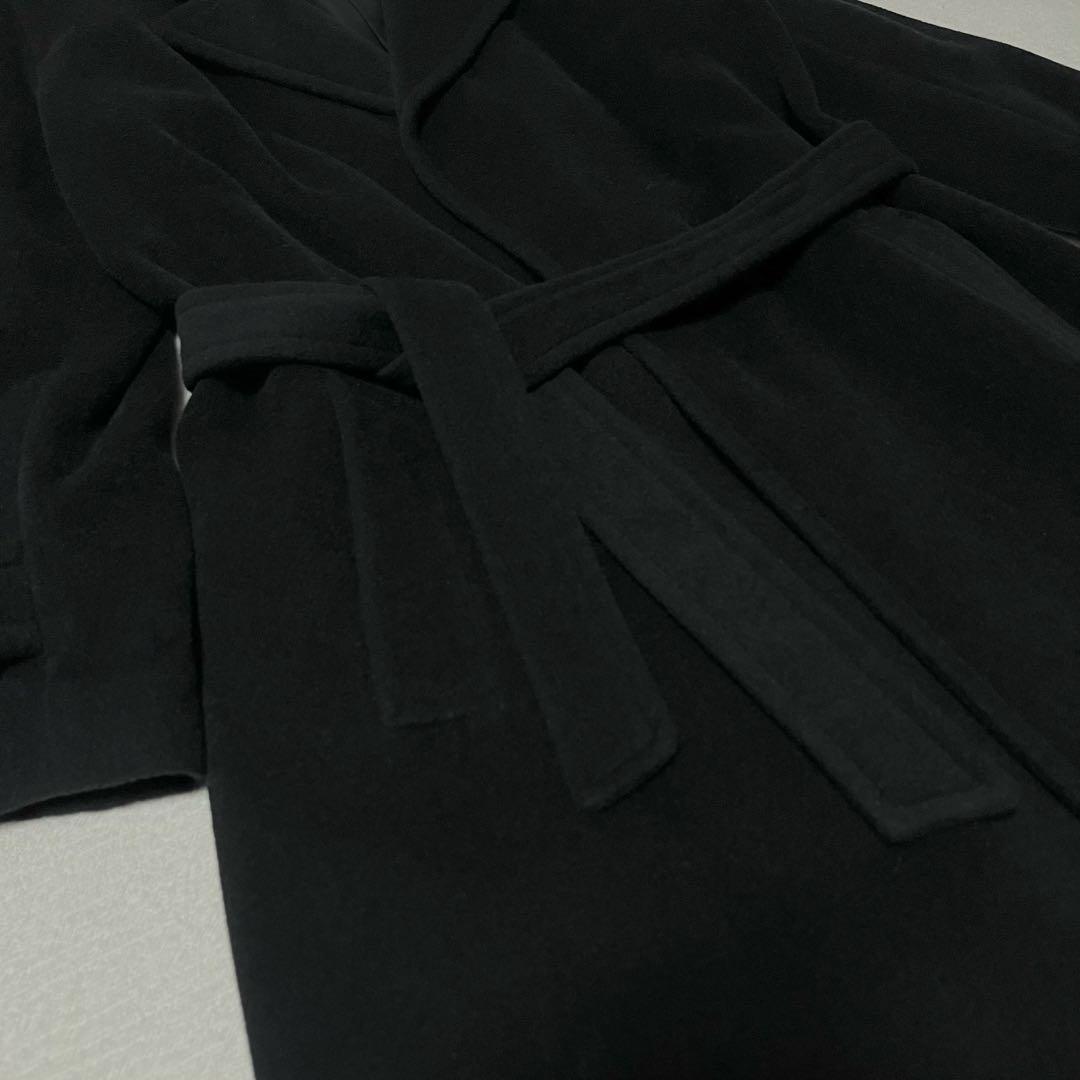 極美品 ラルフローレン ラップ コート ベルト付き アンゴラ混 女優襟 11号