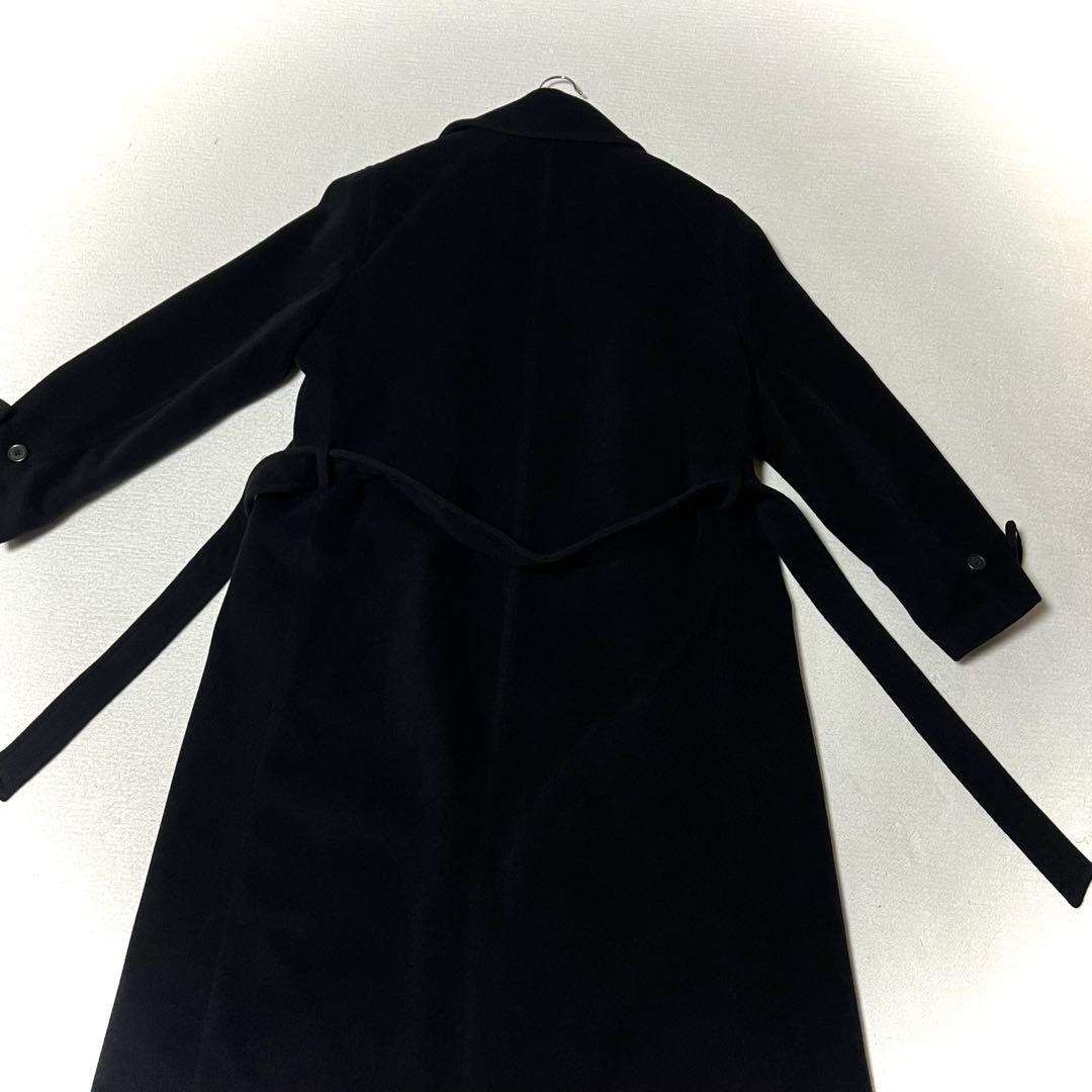 極美品 ラルフローレン ラップ コート ベルト付き アンゴラ混 女優襟 11号