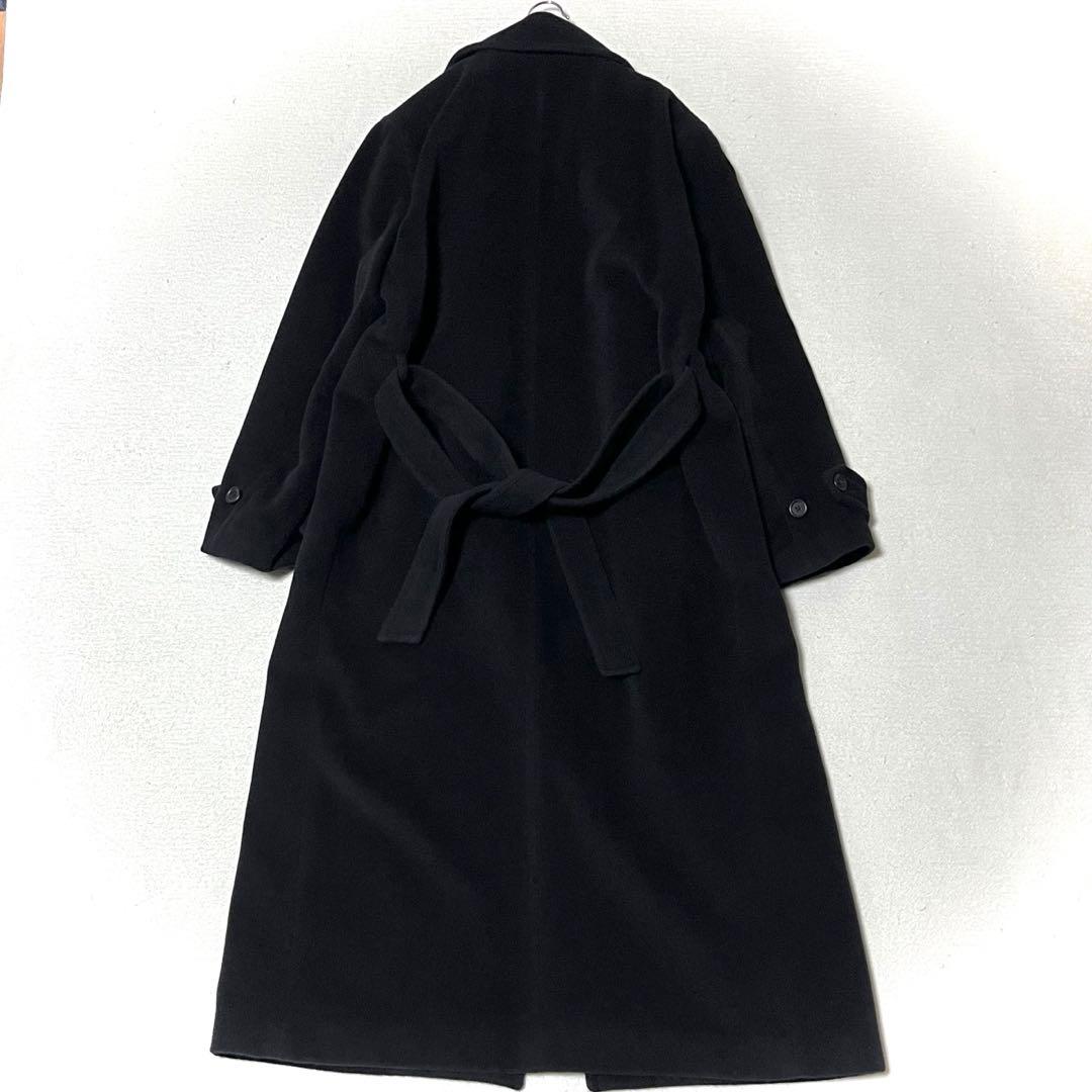 極美品 ラルフローレン ラップ コート ベルト付き アンゴラ混 女優襟 11号
