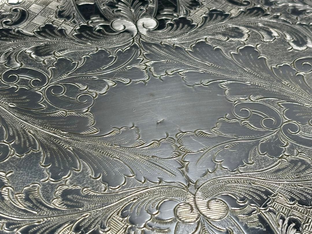 専用　英国アンティーク　Viners of Sheffield 銀メッキトレイ