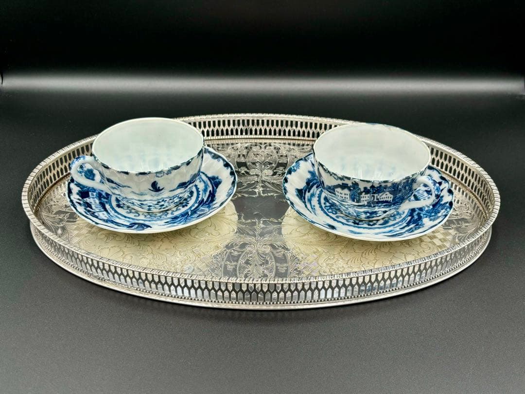 専用　英国アンティーク　Viners of Sheffield 銀メッキトレイ