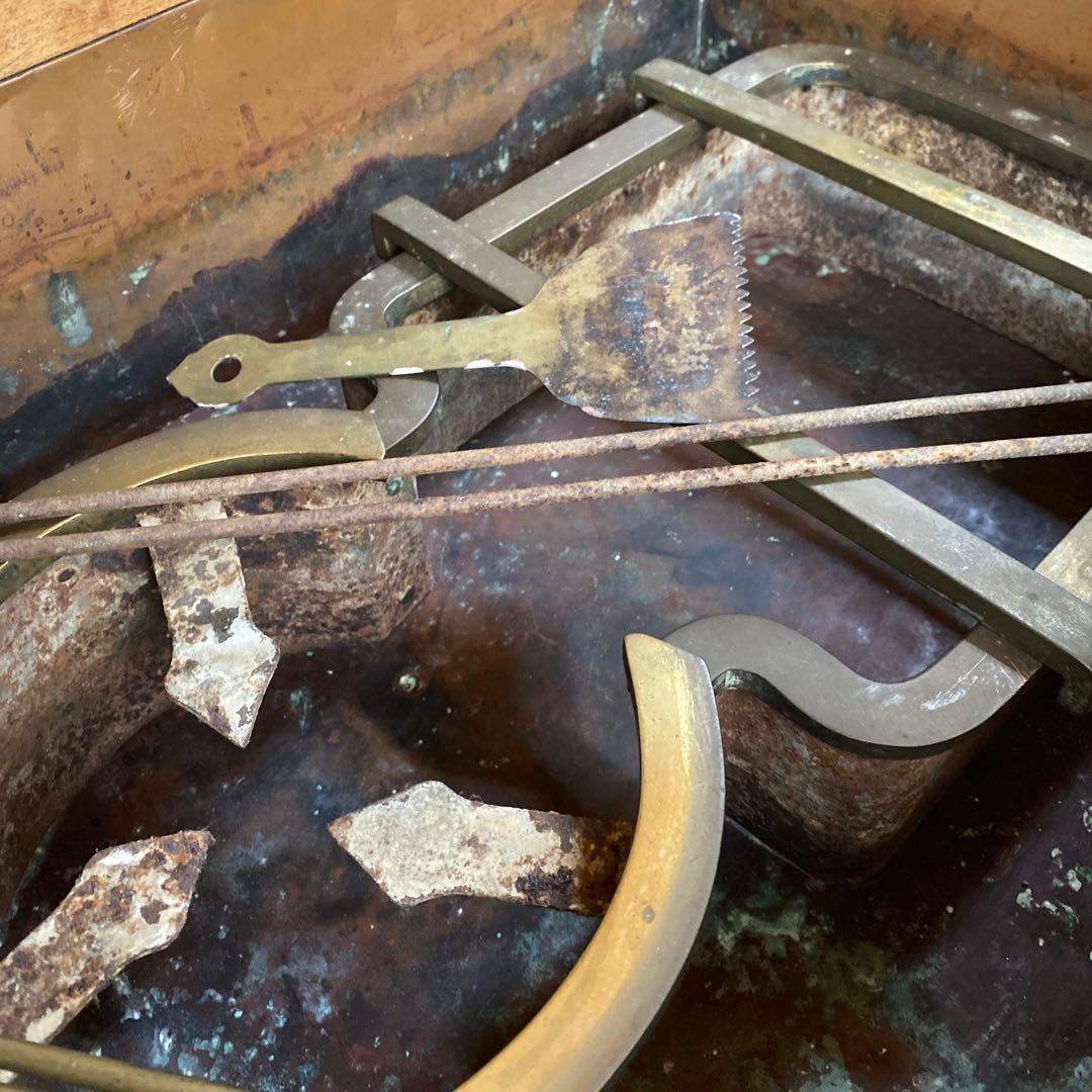 長火鉢　年代物　骨董品