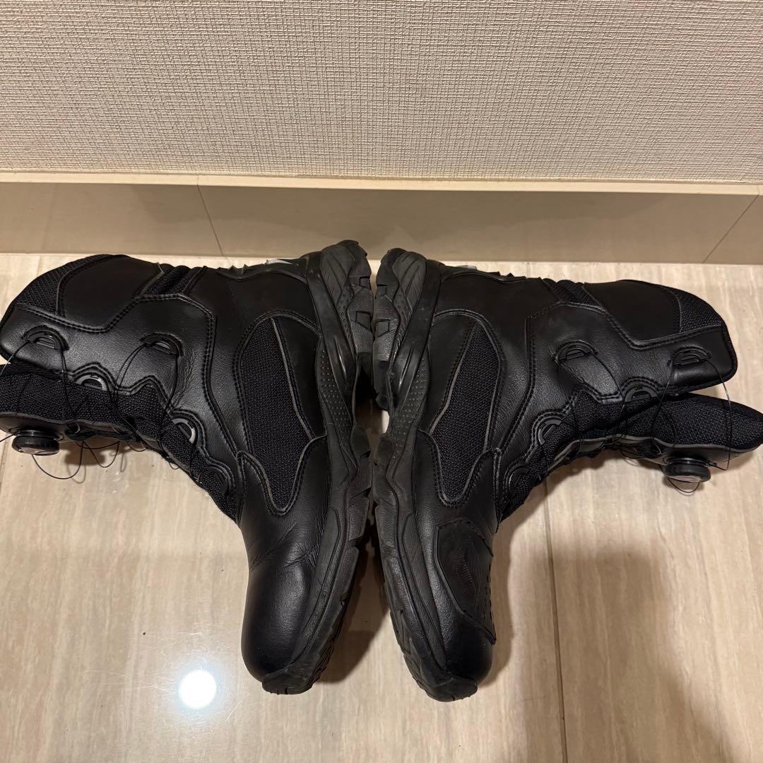美品　フラッグシップ　ライディングブーツ　BOA 簡単脱着　黒　レザー　28cm