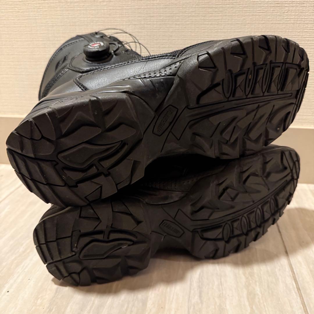 美品　フラッグシップ　ライディングブーツ　BOA 簡単脱着　黒　レザー　28cm