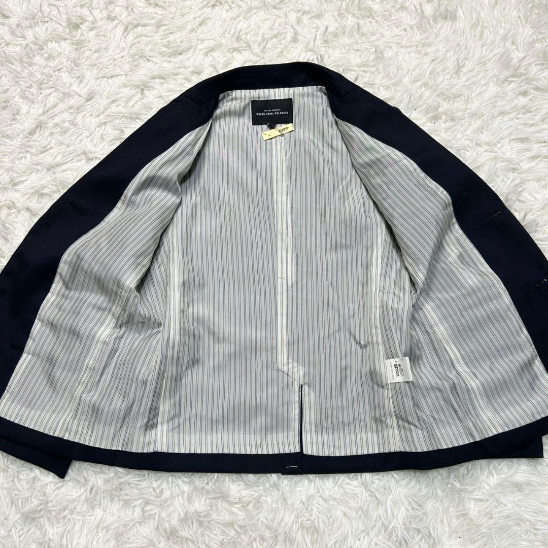 【美品】グリーンレーベル フォーマル スーツ キッズ 125 ネイビー 卒服