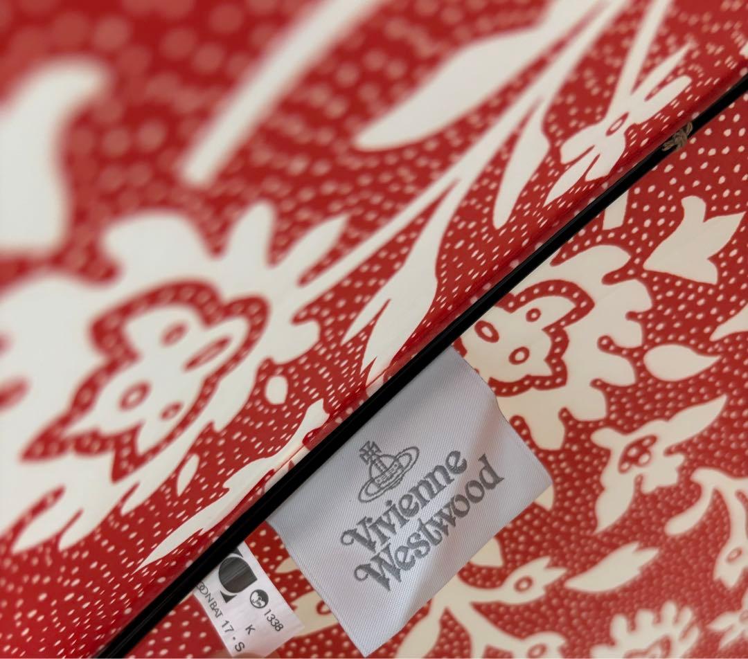 ヴィヴィアンウエストウッド　長傘　アンブレラ　赤　花柄