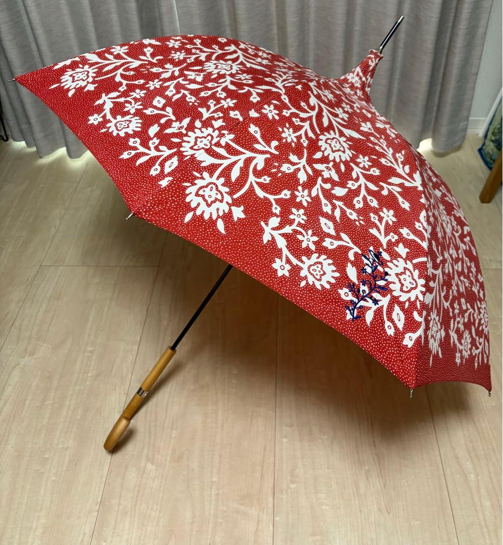 ヴィヴィアンウエストウッド　長傘　アンブレラ　赤　花柄