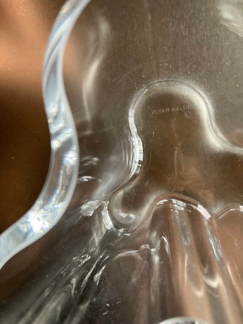  Aalto Vase クリアガラス　95mm